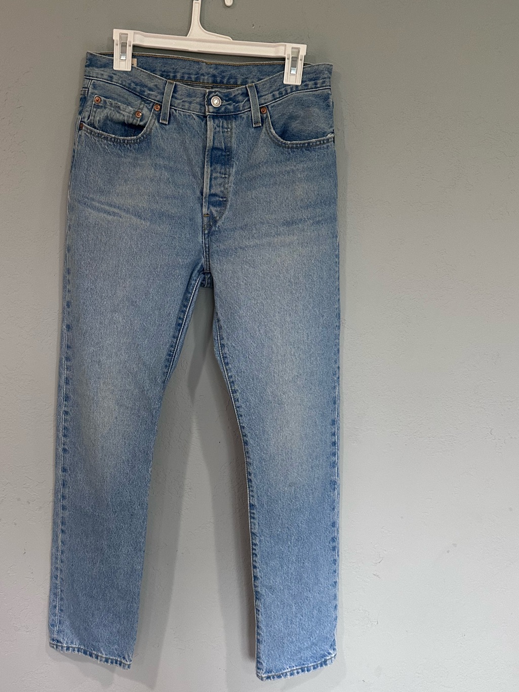 Levi's Faded Light Blue 501 Original Jeans